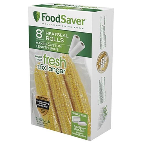 Foodsaver FSFSBF0526-P00 8 in. x 20 ft. FoodSaver Roll - 2 Pack 182878 - main